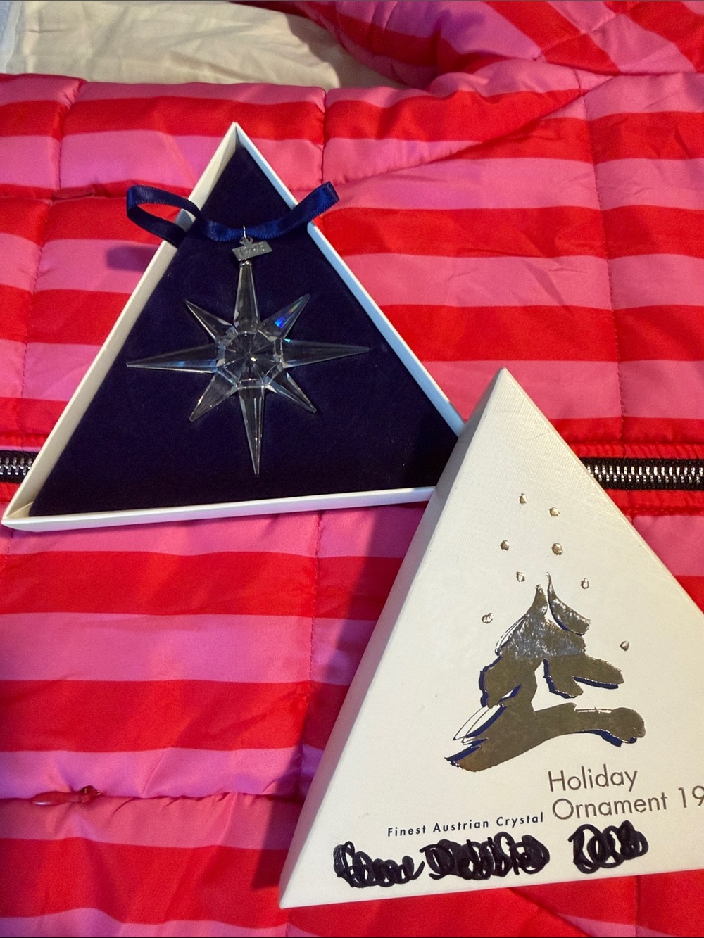 Swarovski 1995 Star Annual Christmas Ornament Holiday with original box